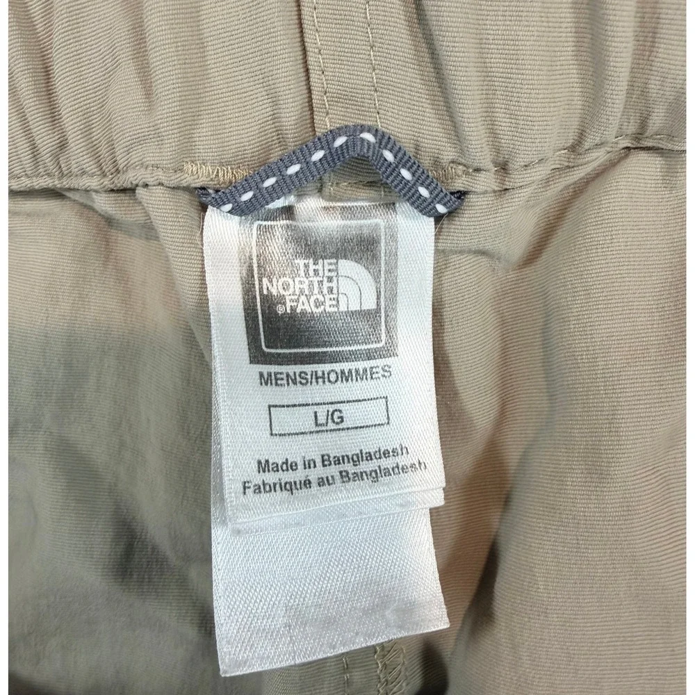 Vintage The North Face Mens Cargo Shorts Hiking Belted Khaki 10